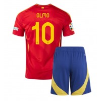 Maglia Calcio Spagna Dani Olmo #10 Prima Divisa Bambino Europei 2024 Manica Corta (+ pantaloncini)